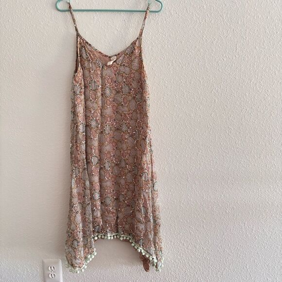 Raga Anthropologie Asymmetrical Midi Dress Sequins XS - Picture 1 of 5